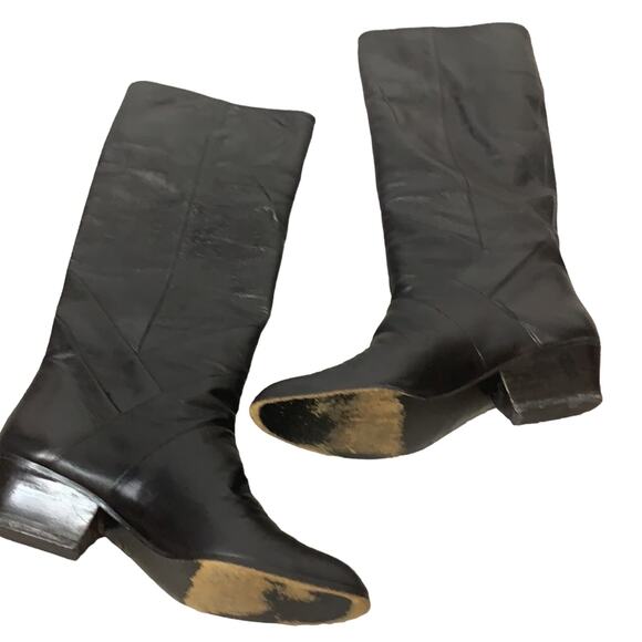 Vintage Black Combat & Moto Boots - Picture 3 of 7